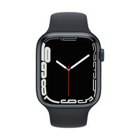 Apple Watch 7, GPS, Carcasa Midnight Aluminium 45mm, Midnight Sport Band