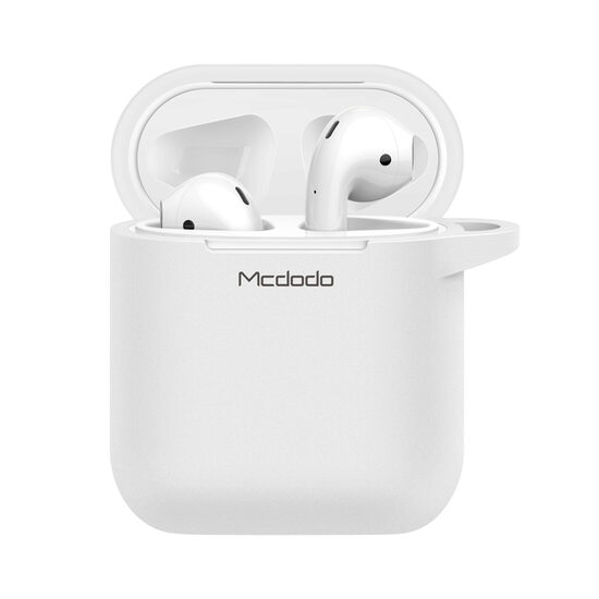 Husa Airpods Mcdodo Silicon White (cu breloc)