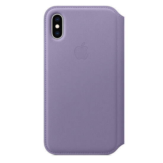 Husa Original iPhone X / XS Apple Leather Folio Lilac