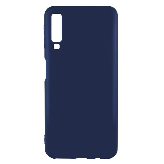 Husa Samsung Galaxy A7 (2018) Lemontti Silicon Silky Albastru Inchis