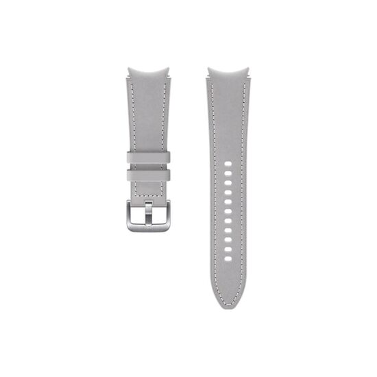 Curea Originala Galaxy Watch 4 Classic 42mm (S/M) Samsung Hybrid Leather Band Silver