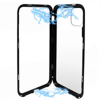 Carcasa iPhone 11 Pro Max Meleovo Magnetica Back Glass Black
