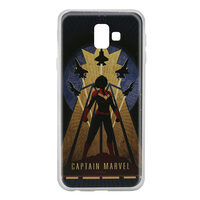 Husa Samsung Galaxy J6 Plus Marvel Silicon Captain Marvel 002 Navy Blue