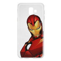 Husa Samsung Galaxy J6 Plus Marvel Silicon Iron Man 005 Clear