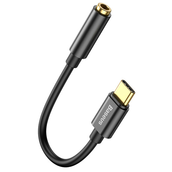 Adaptor Type-C la port Jack 3.5mm Baseus L54 Black