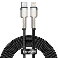 Cablu Type-C la Lightning Baseus Cafule Series Metal Black
