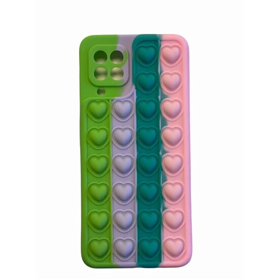 Husa Samsung Galaxy A22 4G Lemontti Heart Pop it Multicolor 5