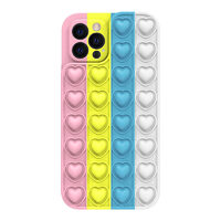 Husa iPhone 13 Pro Max Lemontti Heart Pop it Multicolor 2