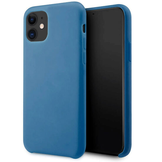 Husa iPhone 12 Mini Lemontti Silicone Lite Albastru