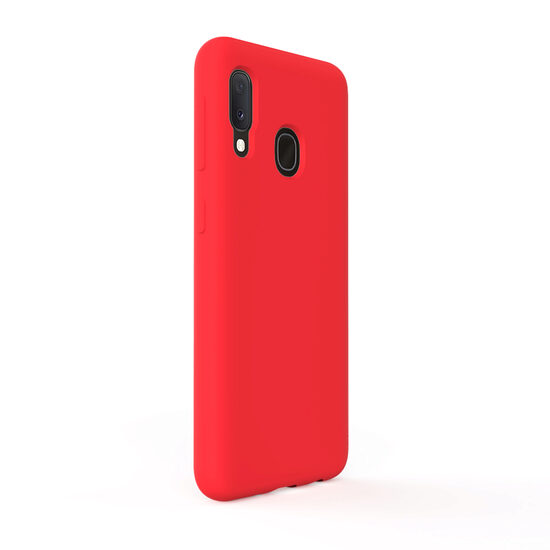 Husa Samsung Galaxy A20e Lemontti Liquid Silicon Red