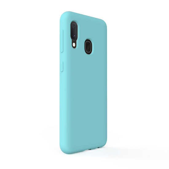 Husa Samsung Galaxy A20e Lemontti Liquid Silicon Tiffany Blue