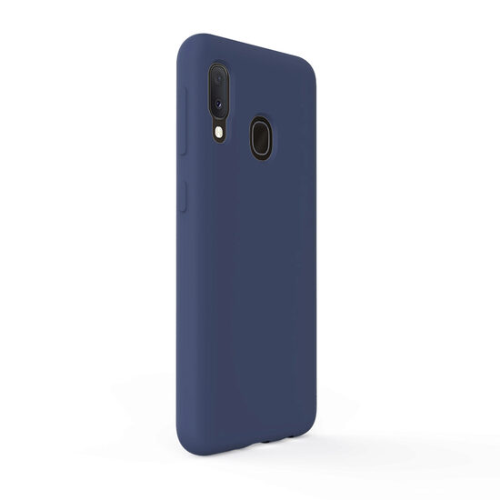 Husa Samsung Galaxy A20e Lemontti Liquid Silicon Dark Blue