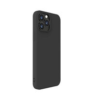 Husa iPhone 13 Pro Max Lemontti Silicon Soft Slim Black