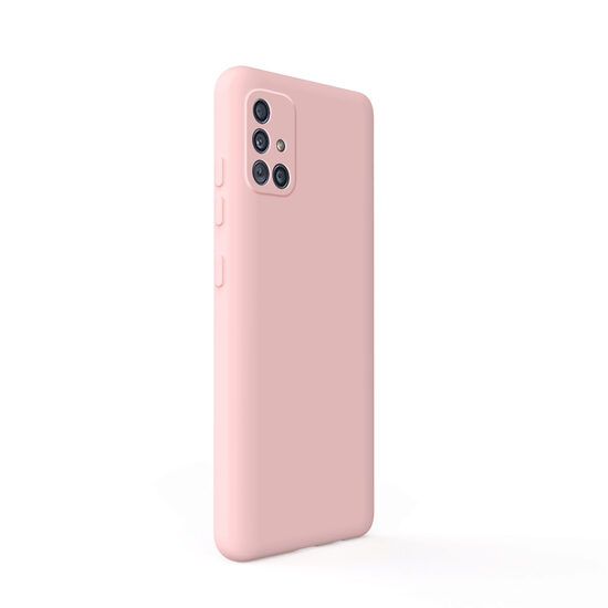 Husa Samsung Galaxy A51 4G Lemontti Silicon Soft Slim Pink Sand