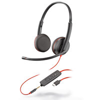 Casti Type-C sau Jack 3.5mm Plantronics Stereo BlackWire C3225