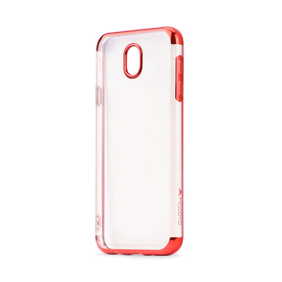 Husa Samsung Galaxy J7 (2017) Meleovo Silicon Flash Soft II Red 360