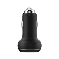 Incarcator Auto 2.4A Devia Thor Dual USB True Black - Emergency Hammer