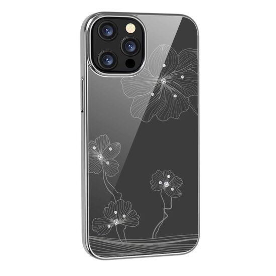 Husa iPhone 13 Pro Devia Crystal Flora Silver