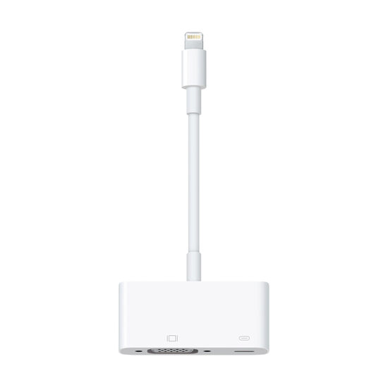 Adaptor Lightning la VGA si port Lightning Apple Original Alb