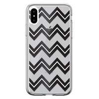 Husa iPhone XS Max Devia Silicon Bowen Series Black (cu model electroplacat)