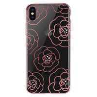 Carcasa iPhone XS / X Devia Camellia Rose Gold