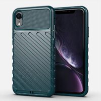 Husa iPhone XR Lemontti Thunderbolt Dark Green
