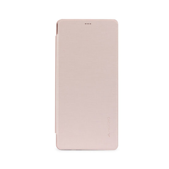 Husa Samsung Galaxy Note 8 Meleovo Smart Flip Rose Gold (spate mat perlat si fata cu aspect metalic)