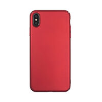 Carcasa iPhone XS Max Just Must Uvo Red (material fin la atingere, slim fit)