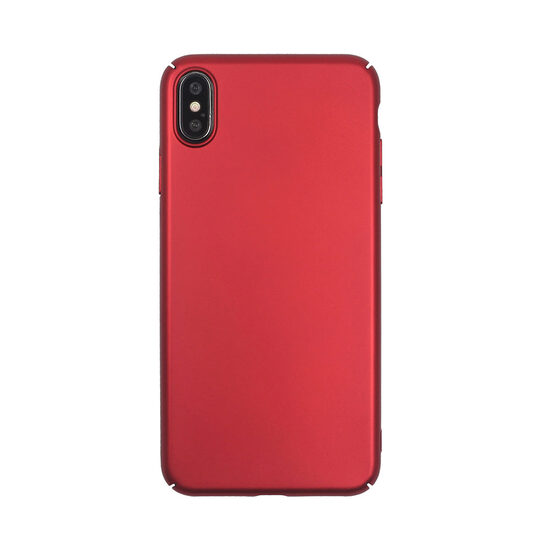 Carcasa iPhone XS Max Just Must Uvo Red (material fin la atingere, slim fit)