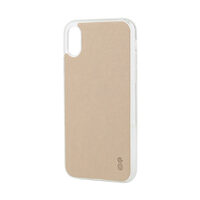 Husa iPhone X / XS Lemontti Silicon Vellur Bej