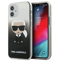 Husa iPhone 12 Mini Karl Lagerfeld Gradient Ikonik Negru