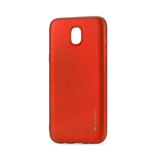 Husa Samsung Galaxy J3 (2017) Meleovo Silicon Soft Slim Red (aspect mat)