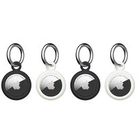 Husa AirTag Apple UAG Dot Series Black/Marshmallow (4 buc/pachet)