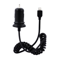 Set Incarcator Auto Swiss Charger iPhone 6/5S MFI cu cablu Lightning 2.4A 