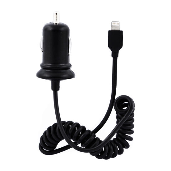 Set Incarcator Auto Swiss Charger iPhone 6/5S MFI cu cablu Lightning 2.4A 