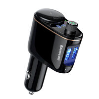 Modulator FM Audio Bluetooth MP3 Baseus Locomotive Dual USB Black