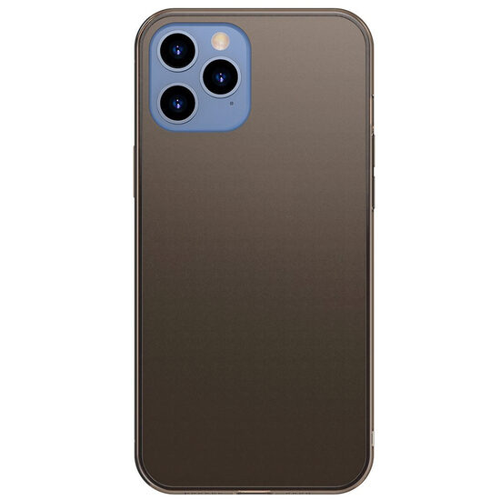 Husa iPhone 12 Pro Max Baseus Frosted Glass Protective Black