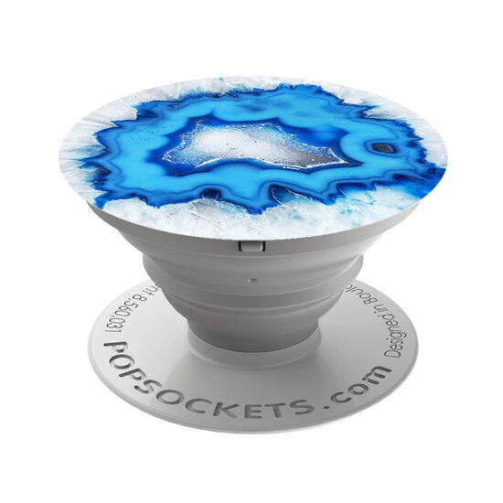 Accesoriu Popsockets pentru dispozitive mobile, Ice Blue Agate