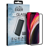 Folie iPhone 12 / 12 Pro Eiger Sticla Curbata 3D Clear Black