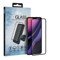 Folie iPhone 11 Pro Max / Xs Max Eiger Sticla Curbata 3D Clear Black