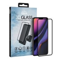Folie iPhone 11 / XR Eiger Sticla Curbata 3D Clear Black