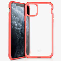Husa iPhone 11 Pro IT Skins Hybrid Solid Plain Coral & Transparent (antishock)