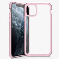 Husa iPhone 11 Pro IT Skins Hybrid Solid Pink & Transparent (antishock)