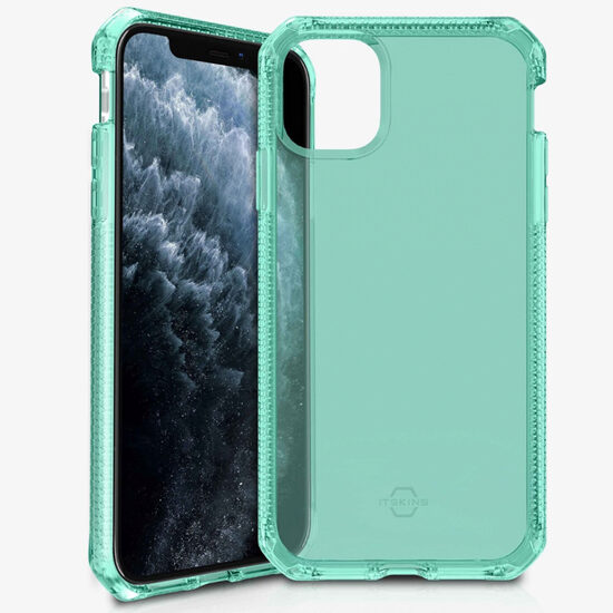 Husa iPhone 11 Pro Max IT Skins Spectrum Clear Tiffany Green (antishock,antimicrobial)