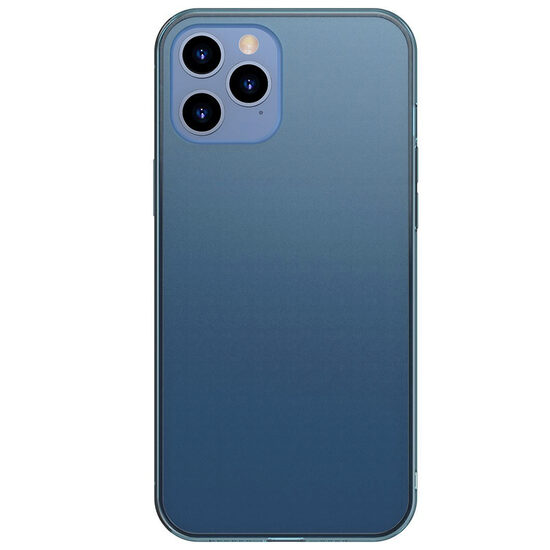 Husa iPhone 12 Pro Max Baseus Frosted Glass Protective Blue