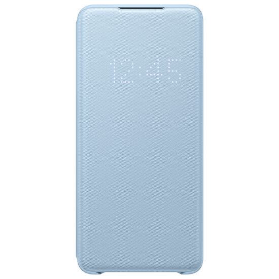 Husa Originala Samsung Galaxy S20 Plus Book Led View Sky Blue
