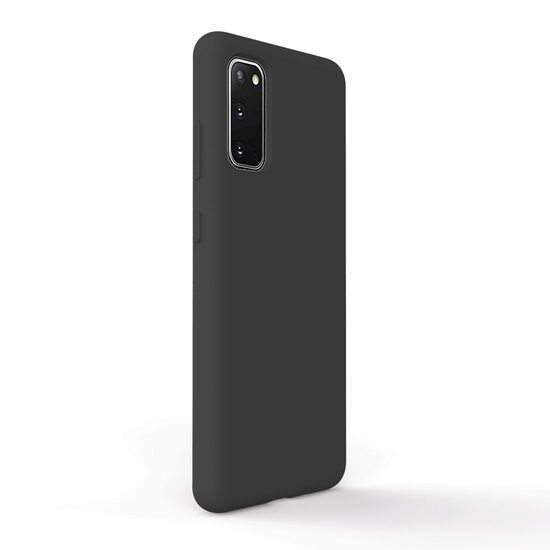 Husa Samsung Galaxy S20 Lemontti Liquid Silicon Black