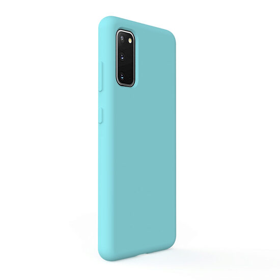 Husa Samsung Galaxy S20 Lemontti Liquid Silicon Tiffany Blue