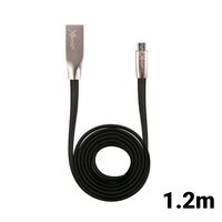 Cablu MicroUSB Xenic Fast Black (1.2m, nickel plated connectors)