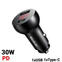 Incarcator Auto Dual Port 30W Mcdodo Mushrooms Series Black